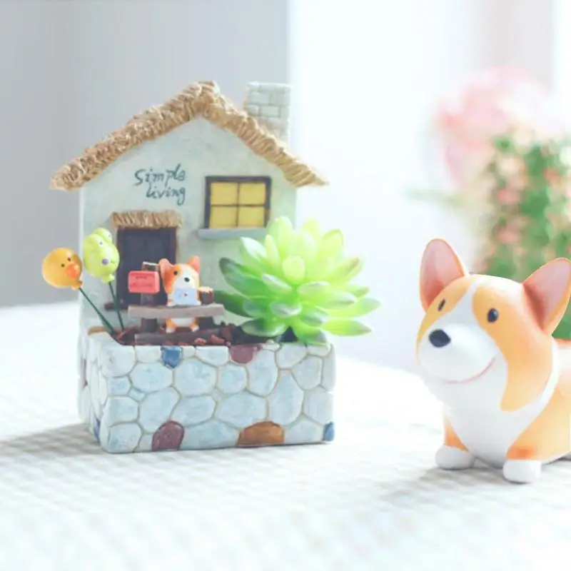 Креативный держатель для карандашей и кистей из смолы канцелярские