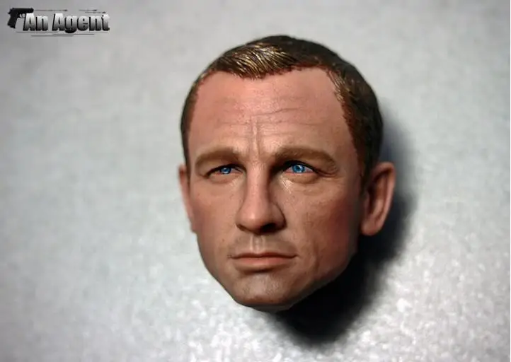 1/6 весы, голова дэээла крэга, лепим для Skyfall 007, Джеймс Бонд, сделай сам, фигурки