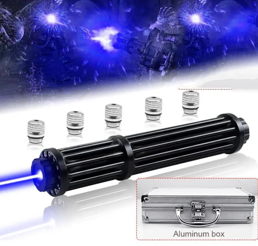 

Powerful Lengthen Blue Laser Pointers 450nm 100000m Lazer sight Flashlight Burning Match/Burn light cigars/candle/ Hunting