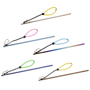 

Titanium Alloy 13.8' Scuba Diving Dive Pointer Stick Rod with Measurement, Clip, Adjustable Tube Wrist Lanyard Strap