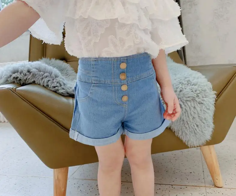 Wholesale Baby Shorts Kids Baby Girls Stretch Ripped Jeans Destroyed Frayed Denim Shorts Hot Pants