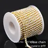 10Yrads/lot ss6-ss18  dense Crystal rhinestone chain close crystal in gold  base Cup chain for clothing ornament accessories ► Photo 1/6