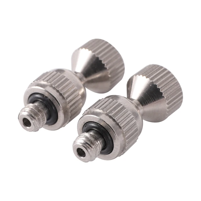 3/16 "Szál Rozsdamentes Acél Porlasztó Fúvóka Mindenirányú Csatlakozó Maging Öntözőrendszer 360 ° Univerzális Gyors Ízület - Image 5