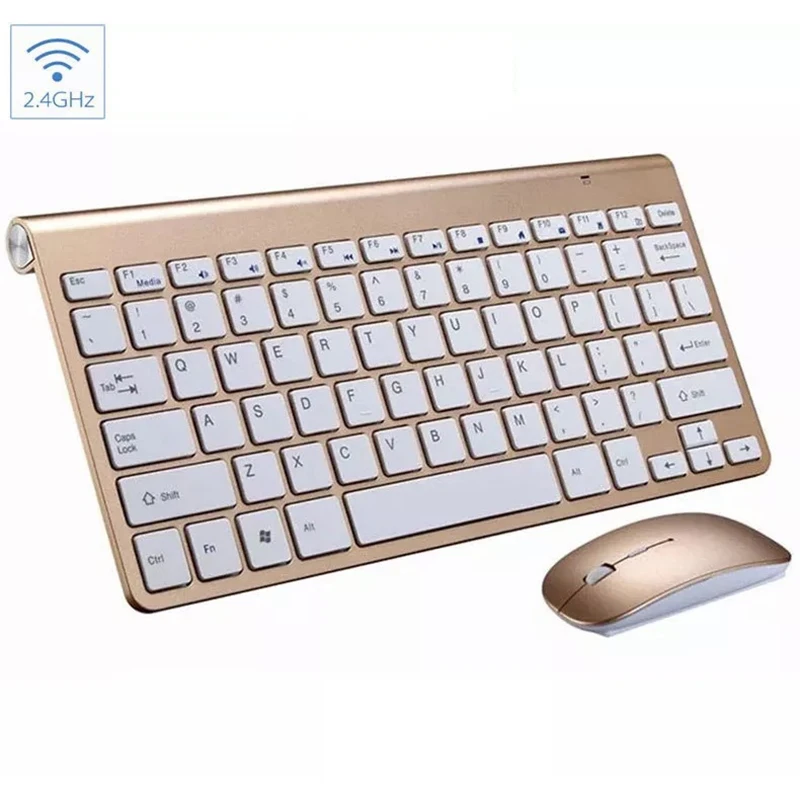 Wireless Keyboard and Mouse Combo Mini Spanish Korean Russian Hebrew Arabic Keyboard Mouse Set Kit For Notebook Laptop Mac magic keyboard pc Keyboards