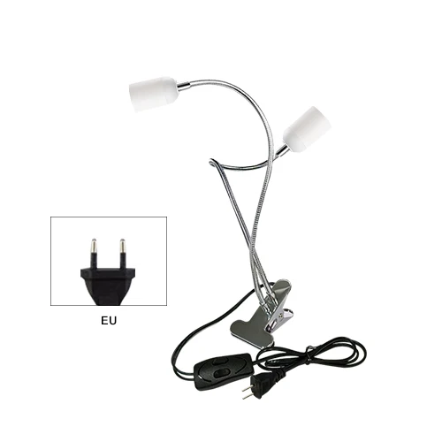 Package B 48 Светодиодный S 25W E27 светодиодная лампа для выращивания растений полный спектр двойной головкой гибкий светильник для теплицы цветок растительный светильник EU/US - Испускаемый цвет: Package B