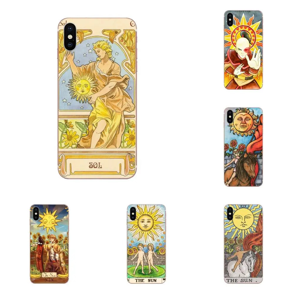 

Soft Case Coque Cover For Huawei Honor 4C 5A 5C 5X 6 6A 6X 7 7A 7C 7X 8 8C 8S 9 10 10i 20 20i Lite Pro The Sun Tarot