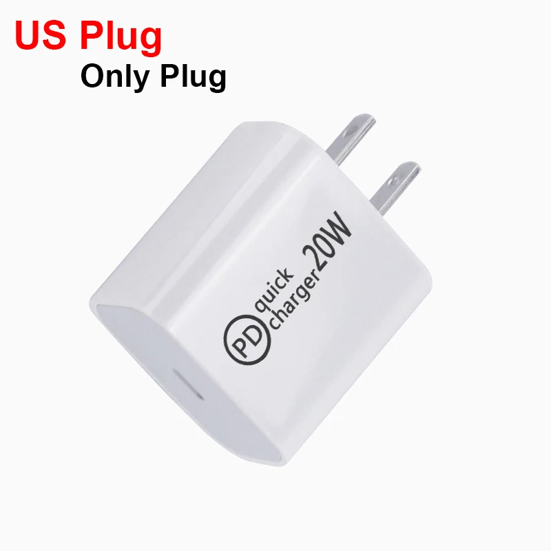 20W PD USB C Mini Charger PD3.0 EU/US/UK/AU Fast Charger Type C Phone Charger For iPhone 13 12 Pro Max Huawei Xiaomi Samsung 65 watt fast charger Chargers