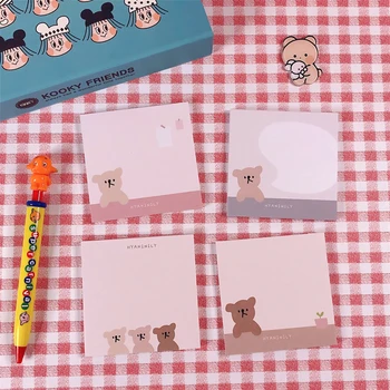 

50Pages/Pack Kawaii Korean INS Friend Bear Dialog Memo Pad N Times Sticky Notes Portable Notepad School Office Supply