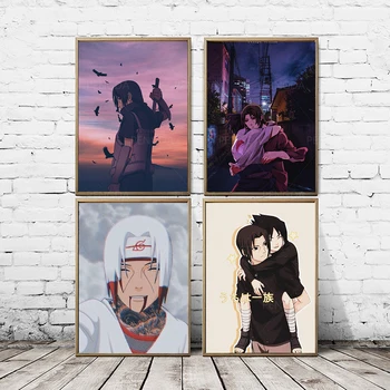 

Canvas Pictures Japan Animation Home Decor Paintings Itachi Uchiha Wall Art Prints Naturo Poster Modular For Bedside Background
