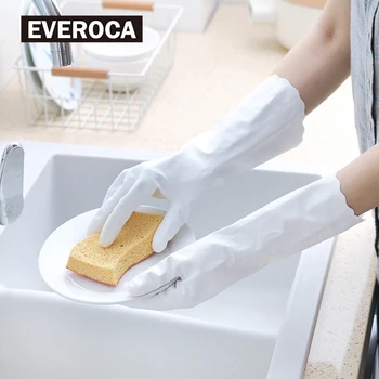 

Dishwashing Gloves Rubber Latex Washing Dishes Clothes Waterproof Gloves Ultra-thin Thick Housework Kitchen Cleaning Supplies