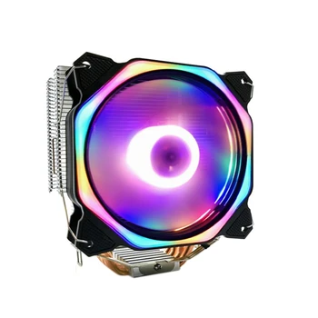 

12Cm CPU Cooler LED Fan 4 Heat Pipe 4Pin CPU Fan Cpu Heatsink for Intel 775/1150/1155/1156/1366 for AMD All
