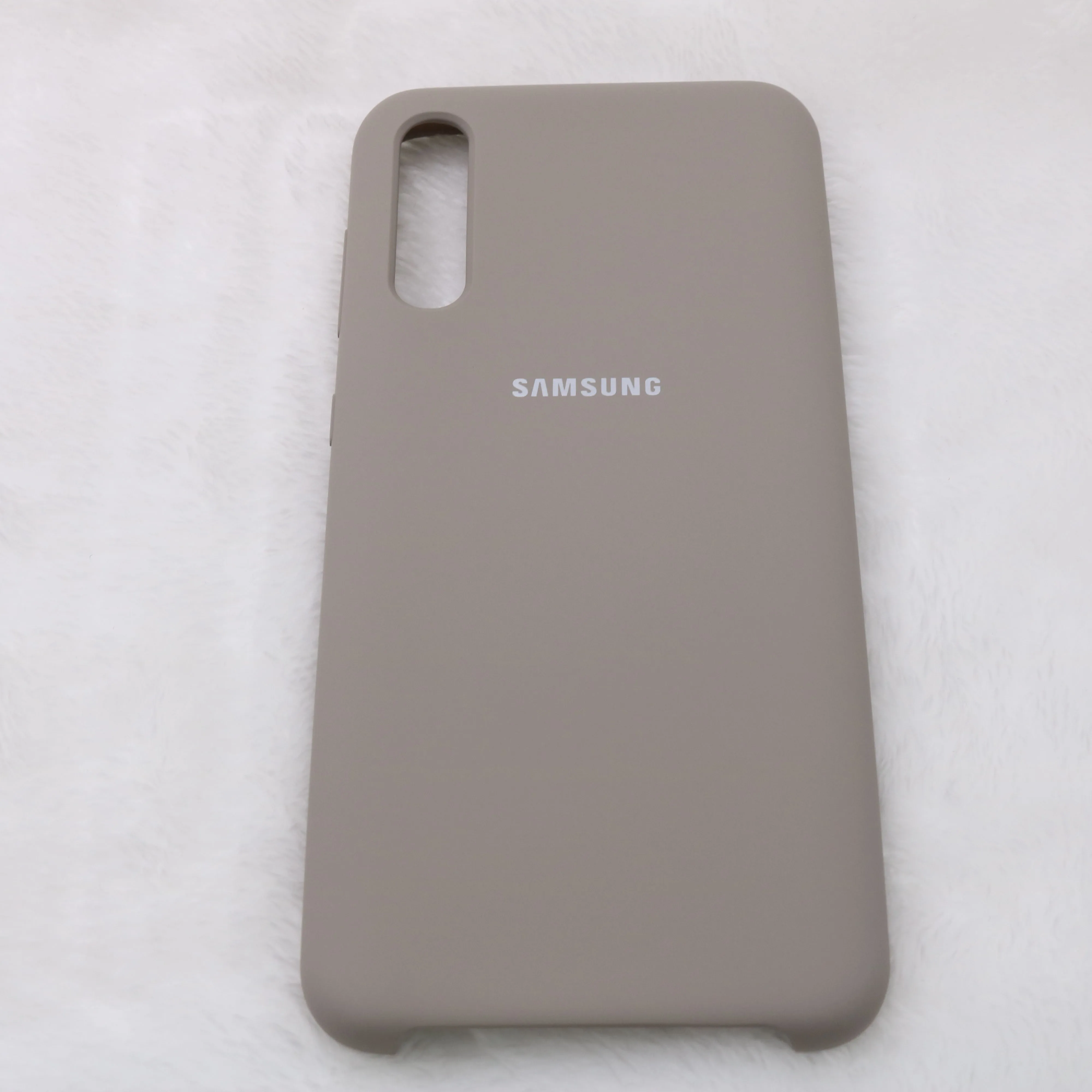 Samsung A50 Чехол жидкий силикон мягкий защитный samsung Galaxy A70 A50 A30 A10 A60 A40 A90 чехол для Galaxy A50 чехол - Цвет: Brown