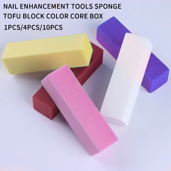 

1pcs 6colors for UV Gel White Nail File Buffer Block Polish Manicure Form Nail Buffers File Pedicure Sanding Nail Art Tool