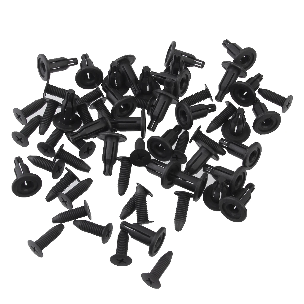 30pcs Clips In ABS Replacement Bumper Fastener Car Trim For Honda