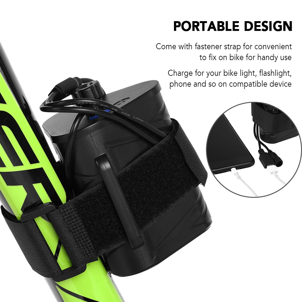 

12V/5V Battery Case Removable Charger Battery Box Holder Dual Interface Fit 18650 / 32650/ Tube Covered 26650 Bike Accessories