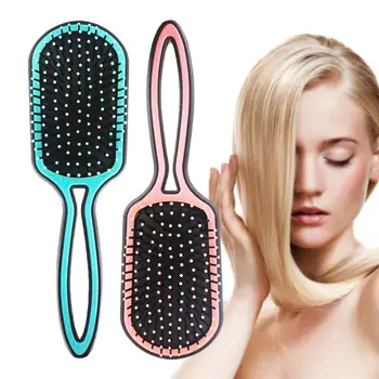

Women Men Detangler Brush Air Cushion Anti Static Massage Scale Comb Hollow Out Handle Frizz Hair Ball Tip Bristle Hairbrush