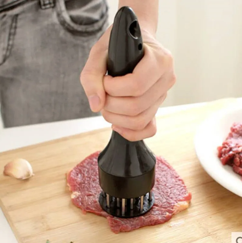 KEMORELA Stainless Steel Meat Tenderizer Needle for Steak Pork Chops Kitchen Gadget Household Food Hammer Tool