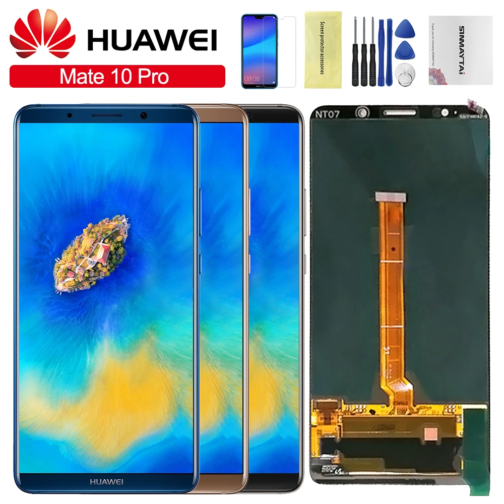 

6.0" For Huawei Mate 10 Pro LCD Display Digitizer Touch Screen Glass Assembly with Frame Replacemen