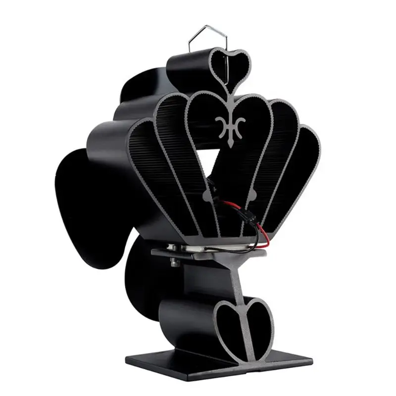 

Neat853 Silent Fuel Saving Fireplace Fan Overheat Protection Heat Powered Stove 649E
