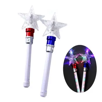 

LED Rotating Star Wand Flashing Fairy Glow Stick Kids Handheld Toy Party Favors