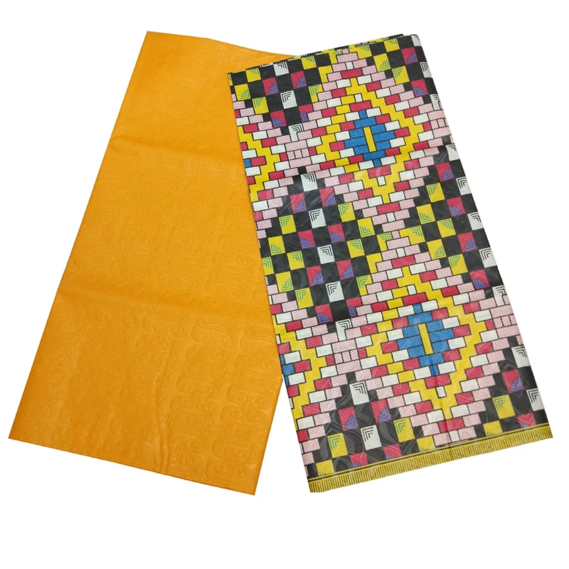 Африканский настоящий воск Tissu Africain, печатная полиэфирная ткань, ткань для галстука-краски, сделай сам, африканская ткань для воска, Анкара, 2+ 2 ярда - Цвет: as picture