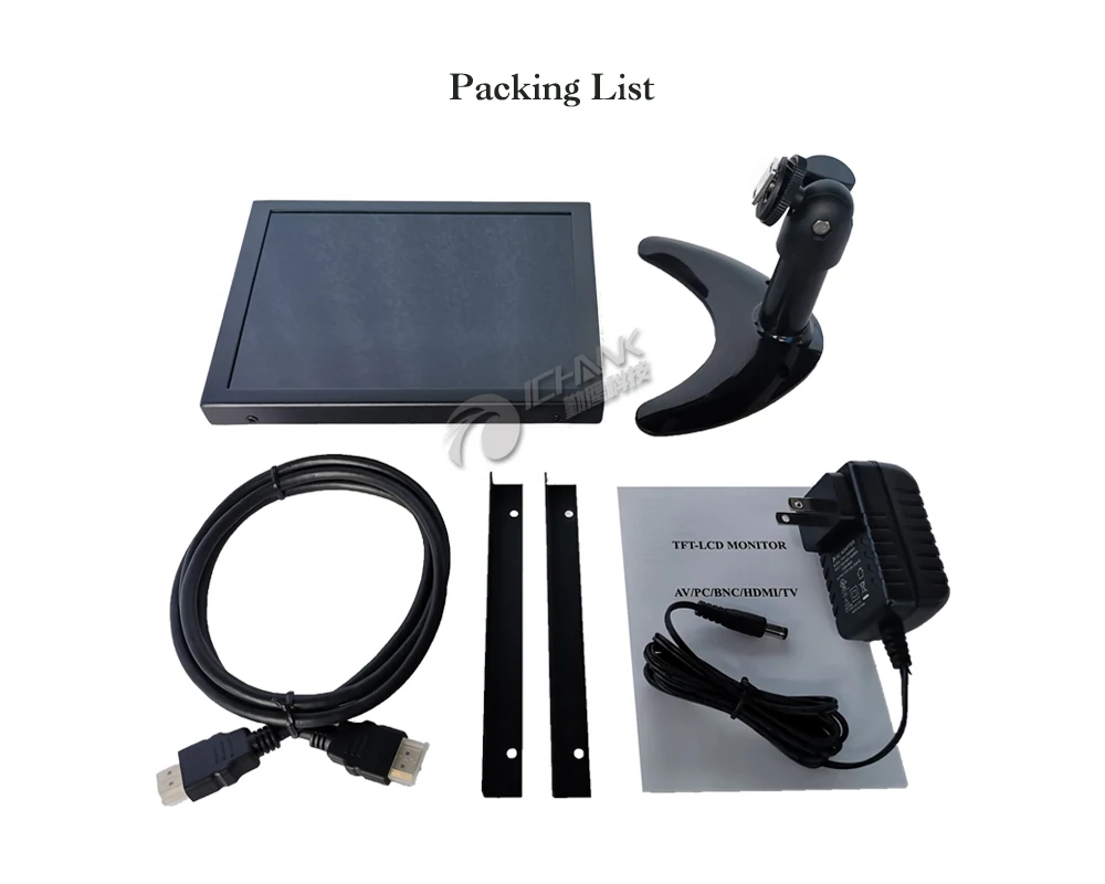ZK080TN-26602/8 "дюймов 1024x768 4:3 bnc hdmi AV металлический корпус открытым рамки настенный промышленное оборудование жидкокристаллический экран