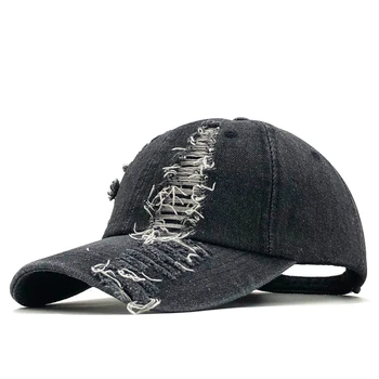 

Women's Baseball Cap Washed retro Denim Snapback Hats Jeans men Female Cap Cowboy Summer Sun Hat