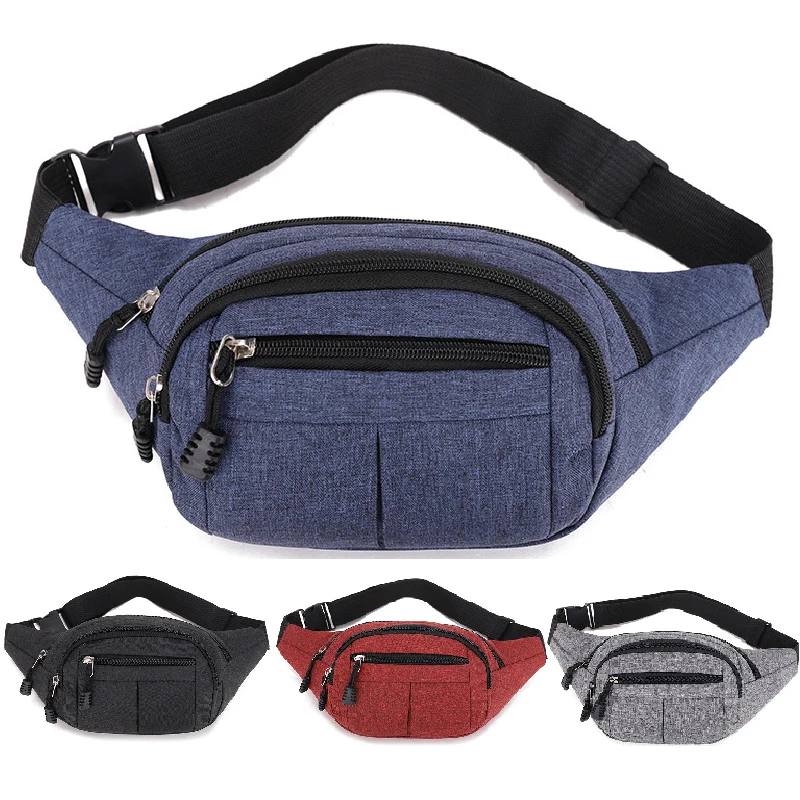 

Running Bag Oxford Cloth Cell Phone Pockets Cash Register Shoulder Bag Breathable Messenger Bag Multi-function Sports Pockets
