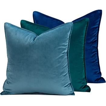 

Solid Color Velvet Pillowcase Cushion Cover Pillowcase pillow covers decorative cojines decorativos para sofa