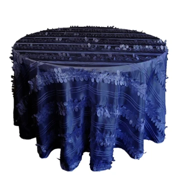 

Marious 10pcs 180cm round Polyester taffeta Table Overlay Lace embroidery table Cloth for Wedding Party Decoration Supply