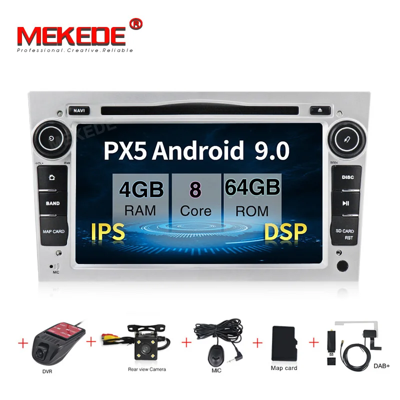 Cheap Android 9.0 4+64G Car GPS Navigation System DVD player For Opel Zafira B Vectra C D Antara Astra H G Combo 3G BT Radio Stereo 0