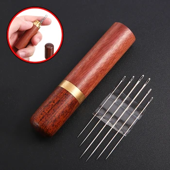 

7pcs Threading Darning Needle Set Side Opening Self-tapping Sewing Embroidery Darning Needles for Blind Person and the Elderly