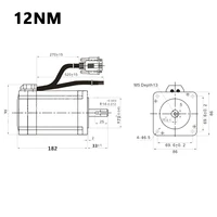 NEMA 34 12NM Hybrid Servo Stepper Motor DL86 for Embroidery Machines - Image 5