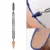 Dual-purpose 2 Brass Head Leather Edge Oil Gluing Dye Pen Applicator Speedy Paint Roller Tool for Leather Craft Tools