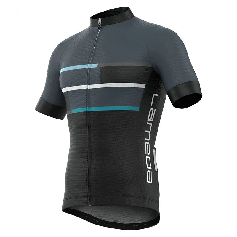 Style 2 Short LAMEDA Summer Anti-sweat Cycling Jersey Men Mtb Shirt Quick Dry Breathable Bike Clothes Short Short Sleeve Clothing - Цвет: Style 2 Short