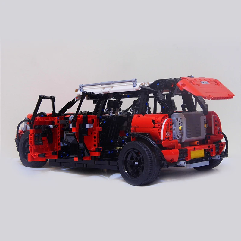 Строительные блоки серии Technic MOC 3644 Мини Купер земляк S строительные блоки игрушки для детей создатели машины детские подарки игрушки