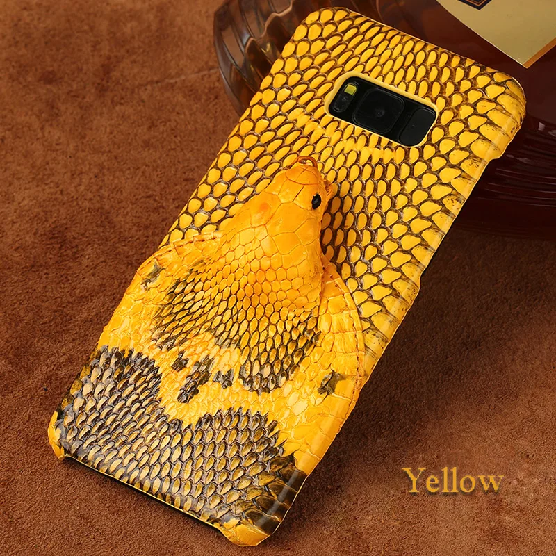 Роскошные чехлы для телефонов для Samsung Galaxy S6 S7 S8 S9 S10 плюс головой змеи чехол для Note 8 9 A5 A7 A8 J3 J5 J7 чехол