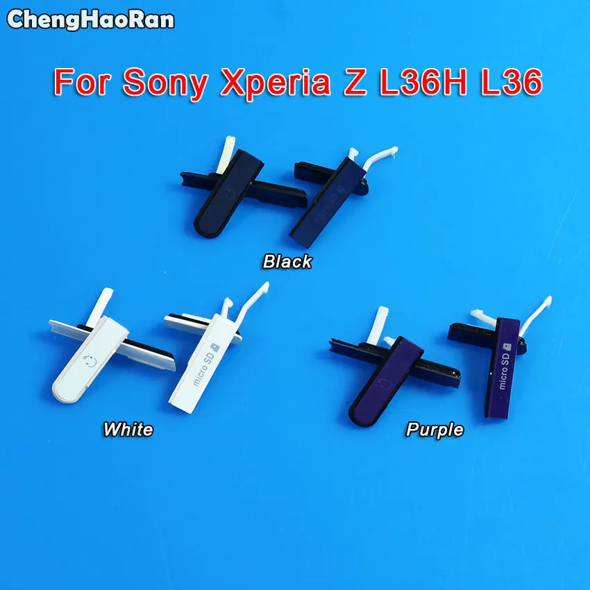 ChengHaoRan для Sony Z L36h L36 C6602 C6603 Micro SD Разъем наушников слот SIM карты USB зарядный порт