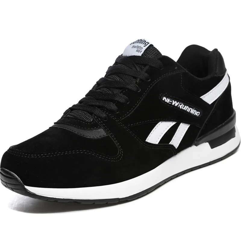 womens black leather running shoes