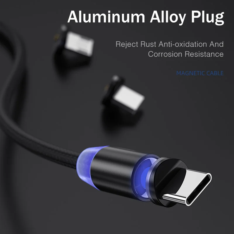 YKZ Магнитный USB кабель для huawei samsung Xiaomi type C type-C зарядный USB C Магнитный зарядный кабель шнур для мобильного телефона