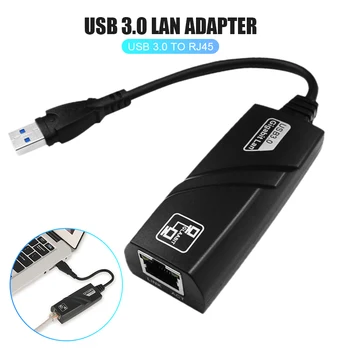 

Pohiks Ethernet Adapter USB 3.0 to 10/100/1000 Mbps Gigabit Lan RJ45 Network Adapters for Win7/Win8/Win10 PC Laptop