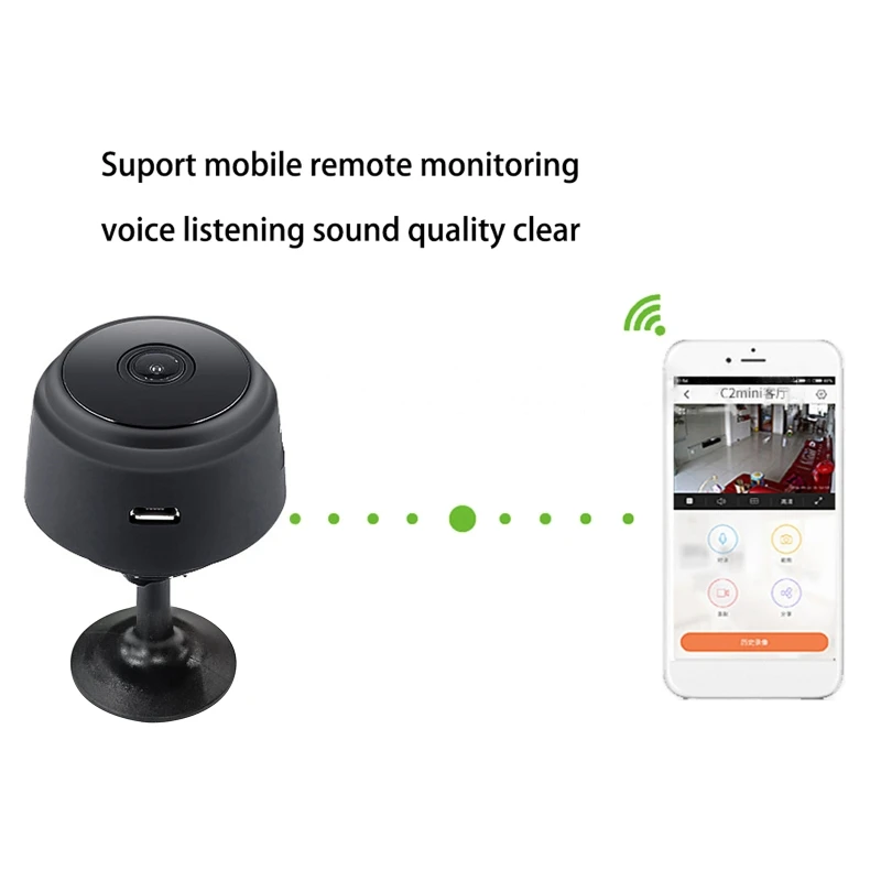 

A9 Mini Wireless High Definition Camera 1080P WiFi Night Vision Mobile Phone Remote Monitoring Home Security Small Monitor Camer