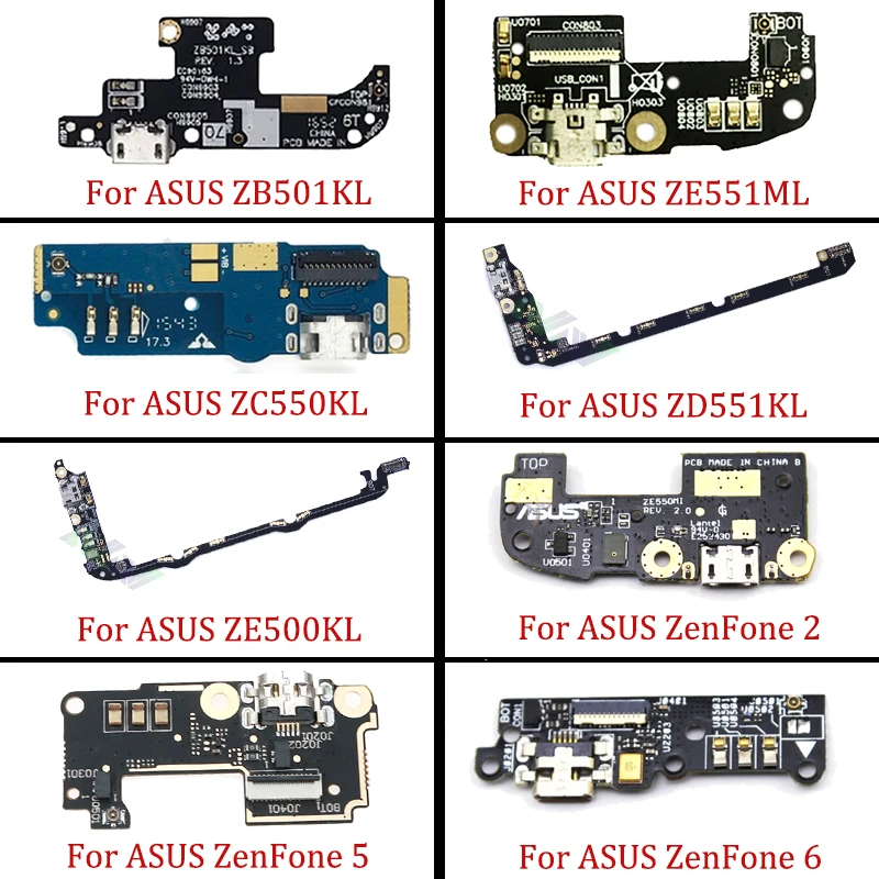 Зарядка через usb порт зарядного устройства гибкий кабель Запчасти для авто для ASUS ZenFone 2 5 6 ZB501KL ZE551ML ZC550KL ZD551KL ZE500KL