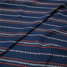 Этнический Толстый шифон в полоску креп шифон темно хорошая ткань для платья брюки рубашка Косплей