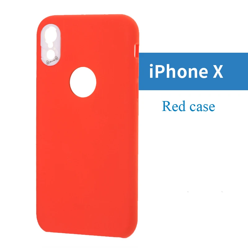 Чехол для мобильного телефона iPhone X, силиконовый чехол SIRUI, портретный объектив, широкоугольный объектив - Цвет: Красный