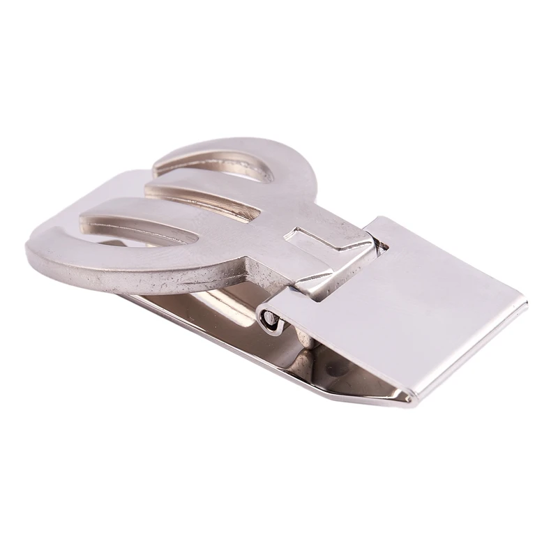 Polished metal folding money cash clip silver money clip money clip
