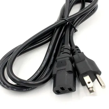 

150pcs US USA Power Supply Lead Cord 1.2m 4ft Wires American Plug 3 Prong IEC C13 Power Electrical Cable For AC Adapters