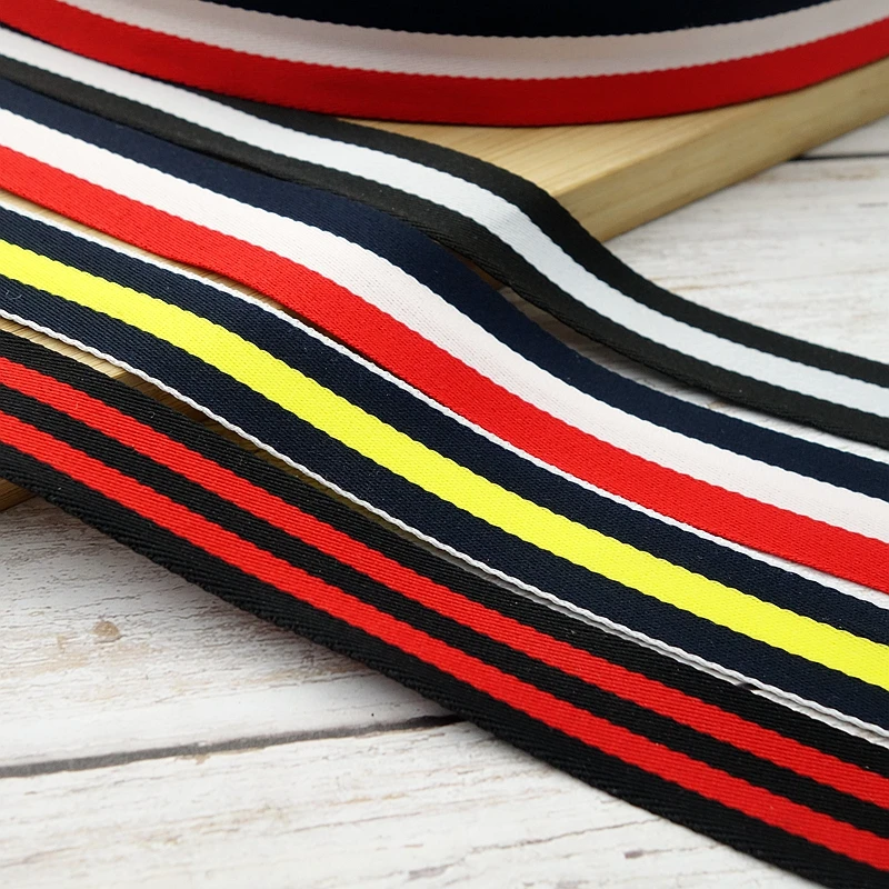 3/4" 20mm 5m striped ribbon garment accessories decorative stripes decorative belt