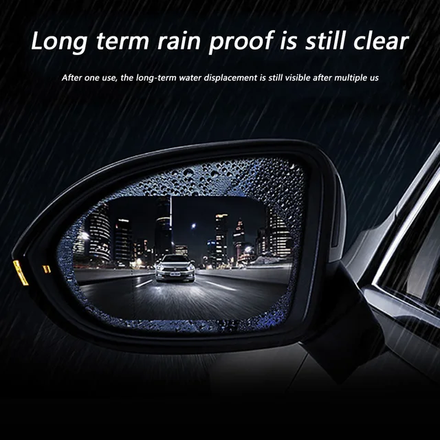 2pcs Car Mirror anti-fog Sheet Film Door Rearview Mirror Glare Rainproof  Protective Waterproof Sticker Anti-fog Sheet for Car - AliExpress