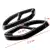 Carbon Black Car Rear Dual Exhaust Pipe Stick Covers Auto Exhaust Muffler Trim For Benz C GLC W205 X253 2015 2016 2017 2018